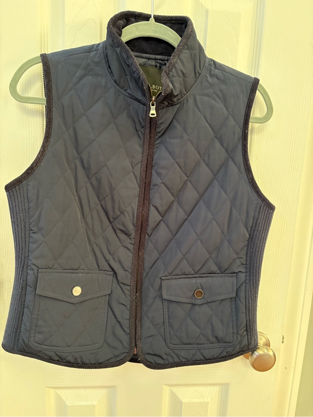 Talbots Quilted Navy Blue Women's Vest